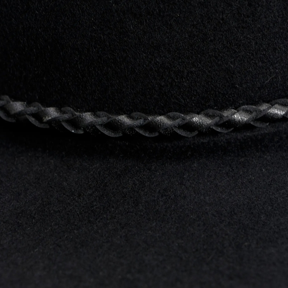 Leather rope Wool fedora - Picture 3 of 9